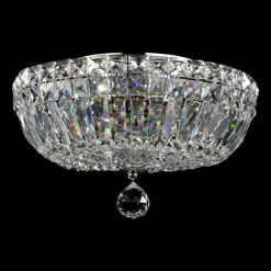 Maytoni Basfor loftlampe, nikkelfarvet, Ø 30 cm, 3 x E14