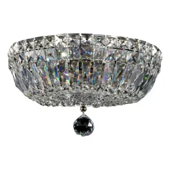 Maytoni Basfor loftlampe, nikkelfarvet, Ø 30 cm, 3 x E14