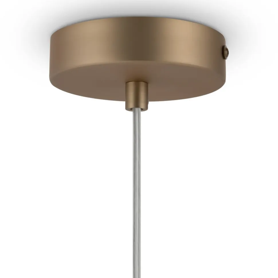 Maytoni Basic form pendel, hvid/guld, 1-lys.