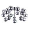 Maytoni Dallas loftlampe, 20 glaskugler, krom