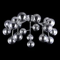 Maytoni Dallas loftlampe, 20 glaskugler, krom
