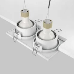 Maytoni forsænket loftlampe Zoom hvid 17 x 9 cm 2 lyskilder IP65