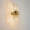 Maytoni Frame væglampe, 2 lyskilder, højde 46 cm, guld/klar
