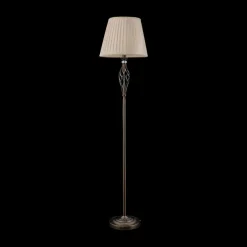 Maytoni Grace gulvlampe, 1 lyskilde, messing/beige