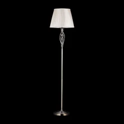 Maytoni Grace gulvlampe, 1 lyskilde, messing/beige