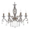 Maytoni Grace lysekrone, 6 lyskilder, messing/hvid