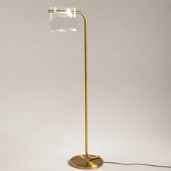 Maytoni gulvlampe Cabaret, messing, højde 126,5 cm