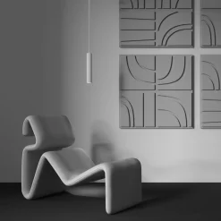 Maytoni hængelampe Calipso, hvid, Ø 5,6 cm, aluminium, GU10