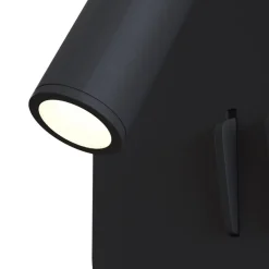 Maytoni Ios 176 LED-væglampe, kantet, sort