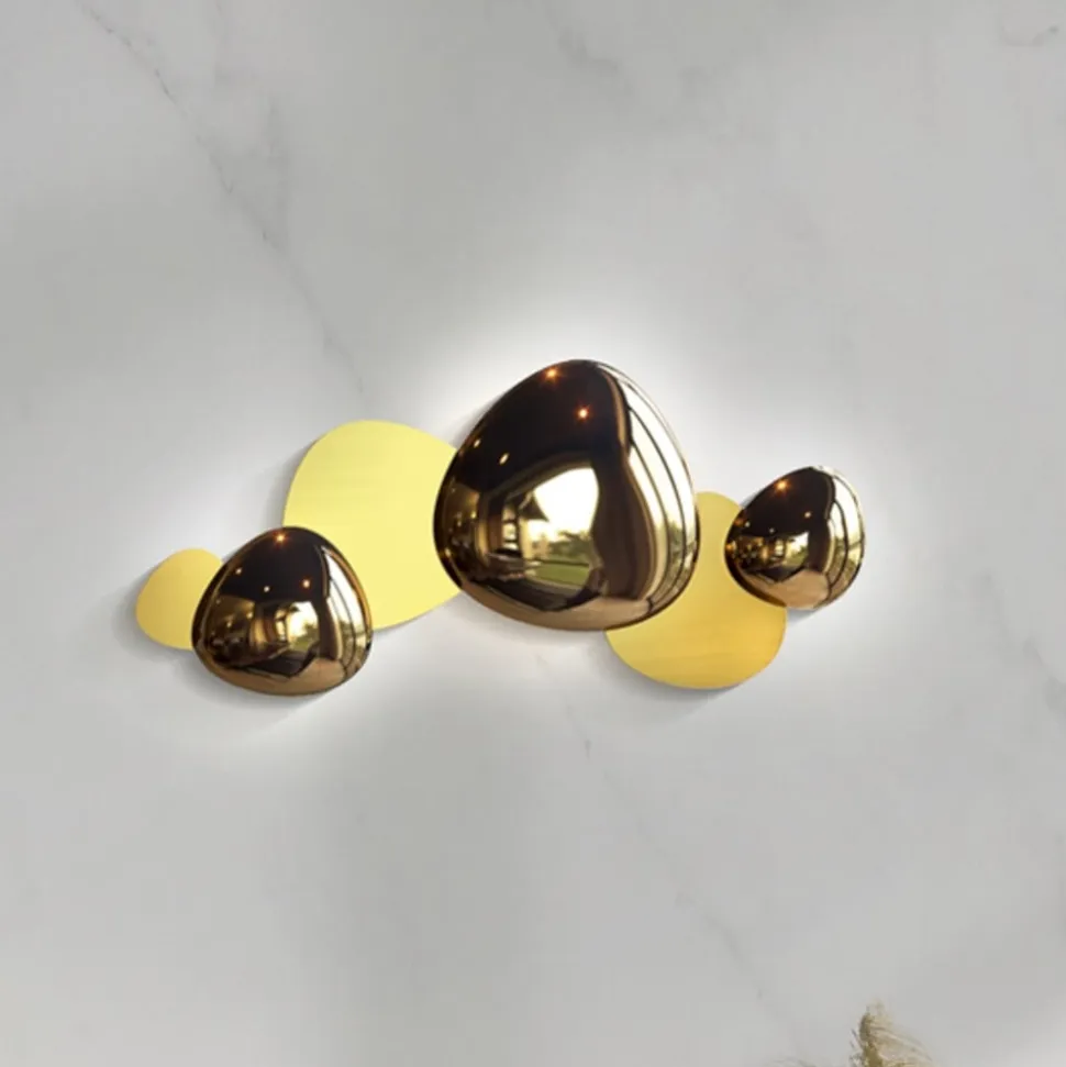 Maytoni Jack-stone LED-væglampe, 79 cm, guld