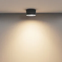 Maytoni LED-downlight Vega, sort, Ø 14 cm, 15W, aluminium