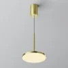 Maytoni LED-hængelampe Plato, messing, Ø 18,5 cm, aluminium