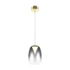 Maytoni LED-hængelampe Splash, røggrå, Ø 20 cm, glas