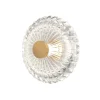 Maytoni LED-væglampe Amulet, rund, Ø 18 cm, klar/guld
