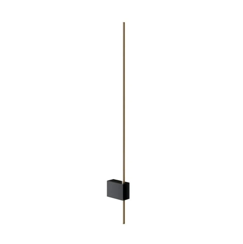 Maytoni LED-væglampe Pars, 62,3 cm, sort/guld, aluminium