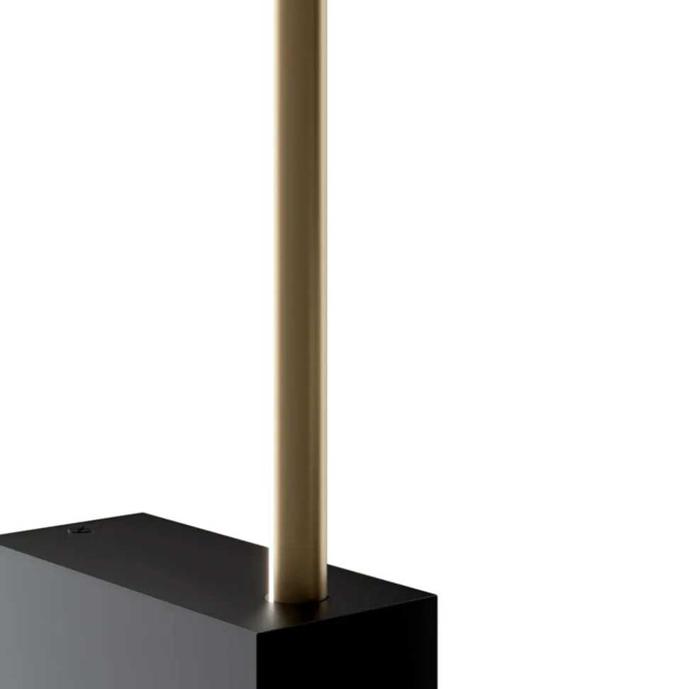 Maytoni LED-væglampe Pars, 62,3 cm, sort/guld, aluminium