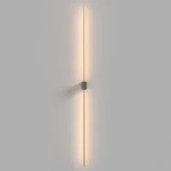 Maytoni LED-væglampe Pars, 105 cm, sort/guld, aluminium