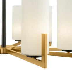 Maytoni lysekrone Fortano, 10 lyskilder, glas, E27