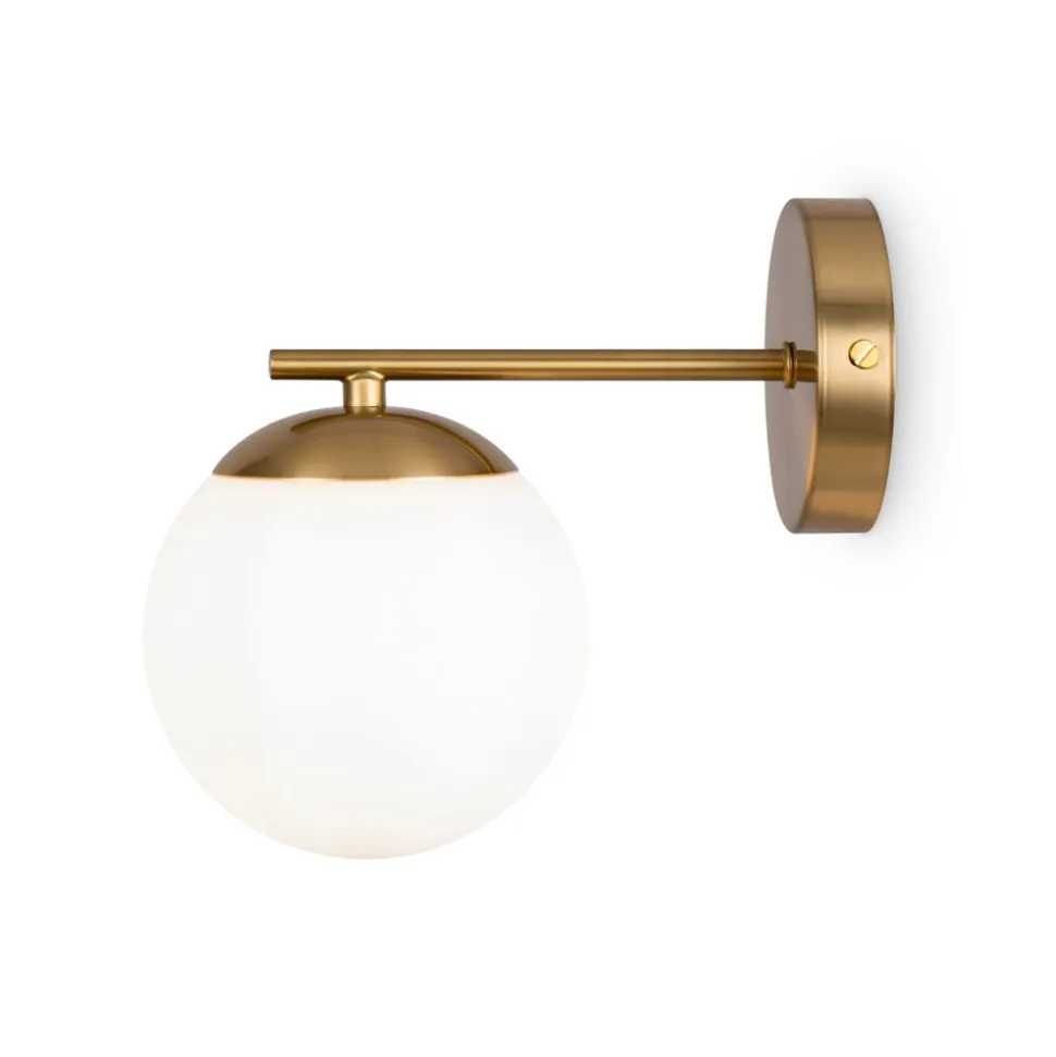 Maytoni Marble væglampe med glasskærm