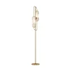 Maytoni Marmo gulvlampe, guldfarve/natursten