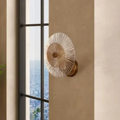 Maytoni væglampe Aster, glas, Ø 28 cm, 1 x E14
