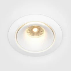 Maytoni Yin LED indbygningslampe, IP20, 3000K, triac, hvid