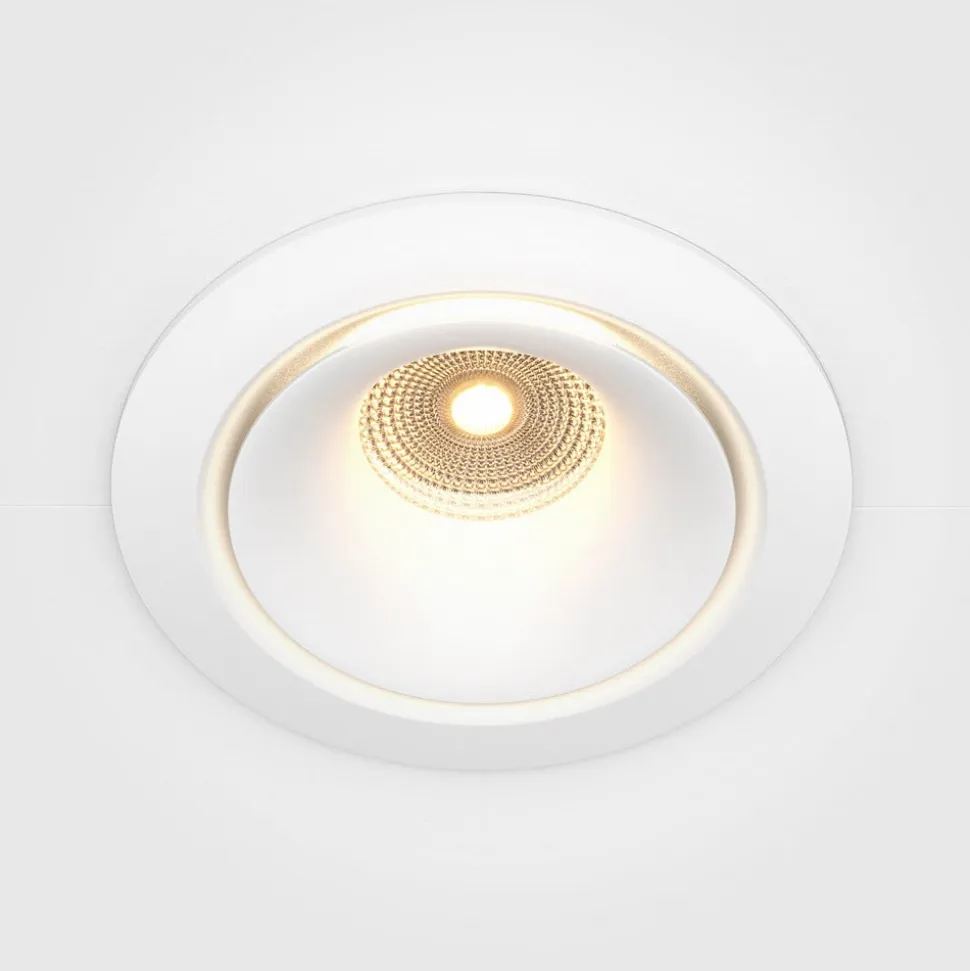 Maytoni Yin LED indbygningslampe, IP20, 3000K, triac, hvid