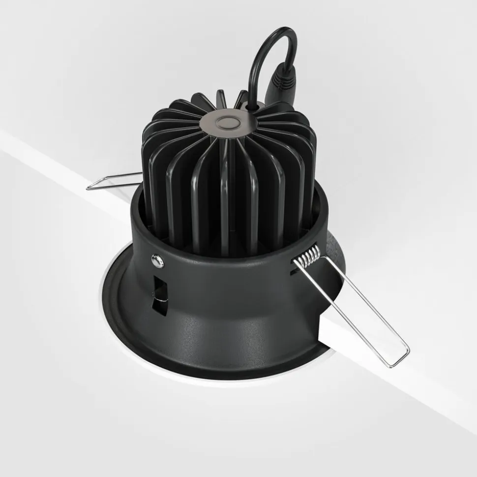 Maytoni Yin LED indbygningslampe, IP20, 3000K, triac, hvid