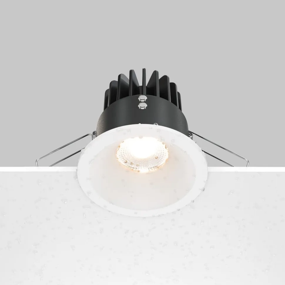 Maytoni Zoom LED-indbygningslampe 930 IP65 rund triac, hvid