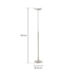 Med todelt skærm – LED-gulvlampe Sapporo