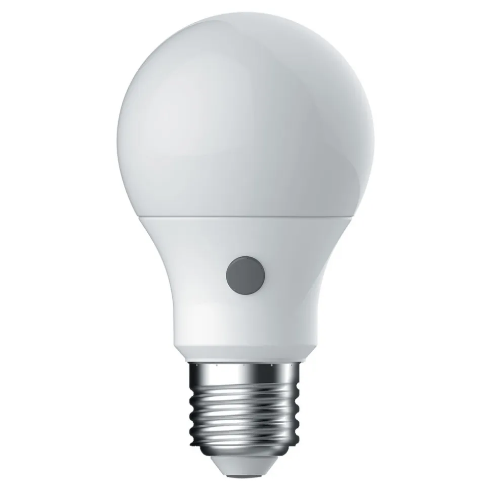MEGAMAN E27 LED-pære, 7,3 W, 2700 K, sensor