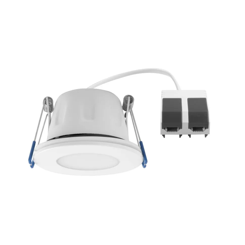MEGAMAN LED-indbygningsspot Tego Slim, 10-pak, 4.000 K, hvid