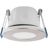 MEGAMAN LED-indbygningsspot Tego Slim, 2.800 K, nikkel, IP65, 1 stk.