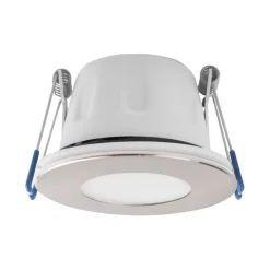 MEGAMAN LED-indbygningsspot Tego Slim, 10-pak, 4.000 K, nikkel