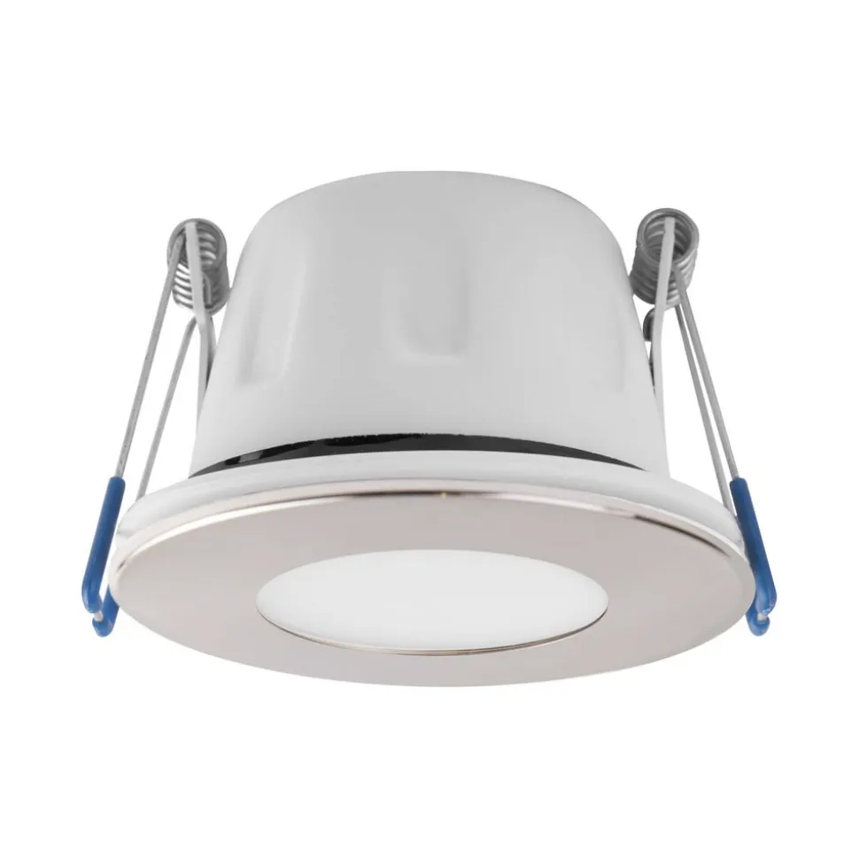 MEGAMAN LED-indbygningsspot Tego Slim, 10-pak, 4.000 K, nikkel