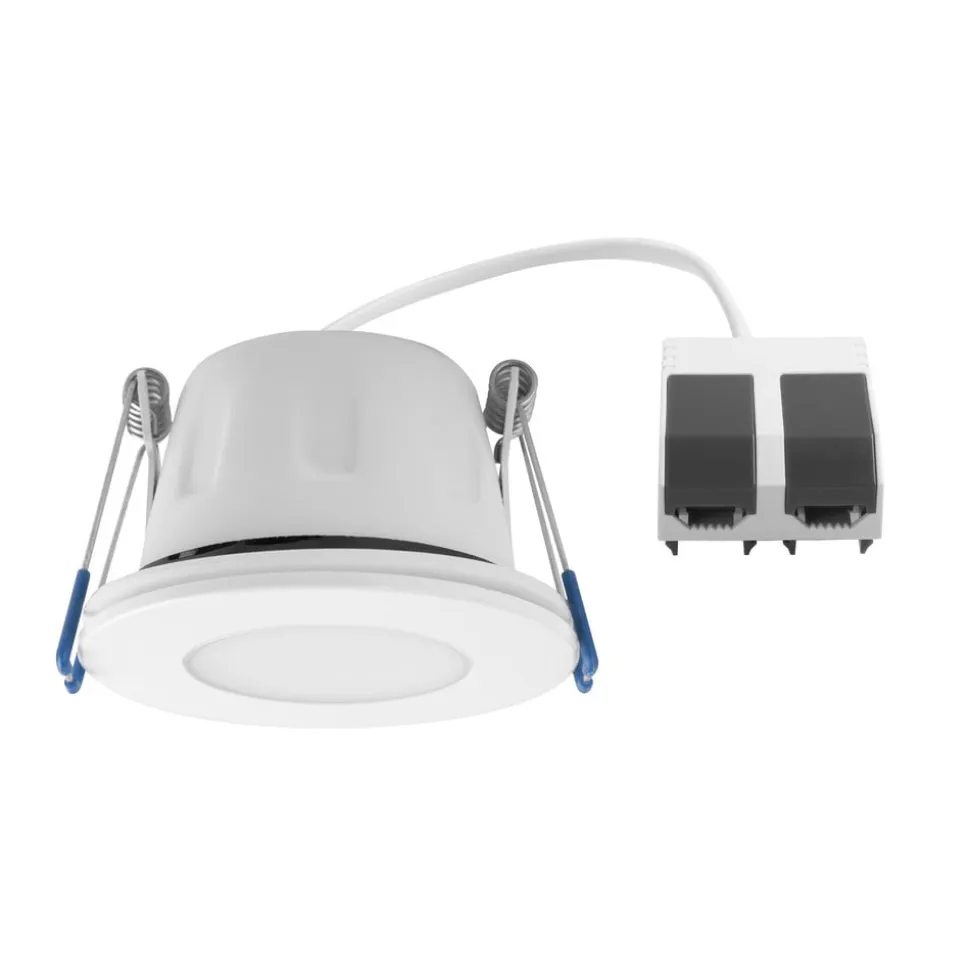 MEGAMAN LED-indbygningsspot Tego Slim, 2.800 K, hvid, IP65, 1 stk
