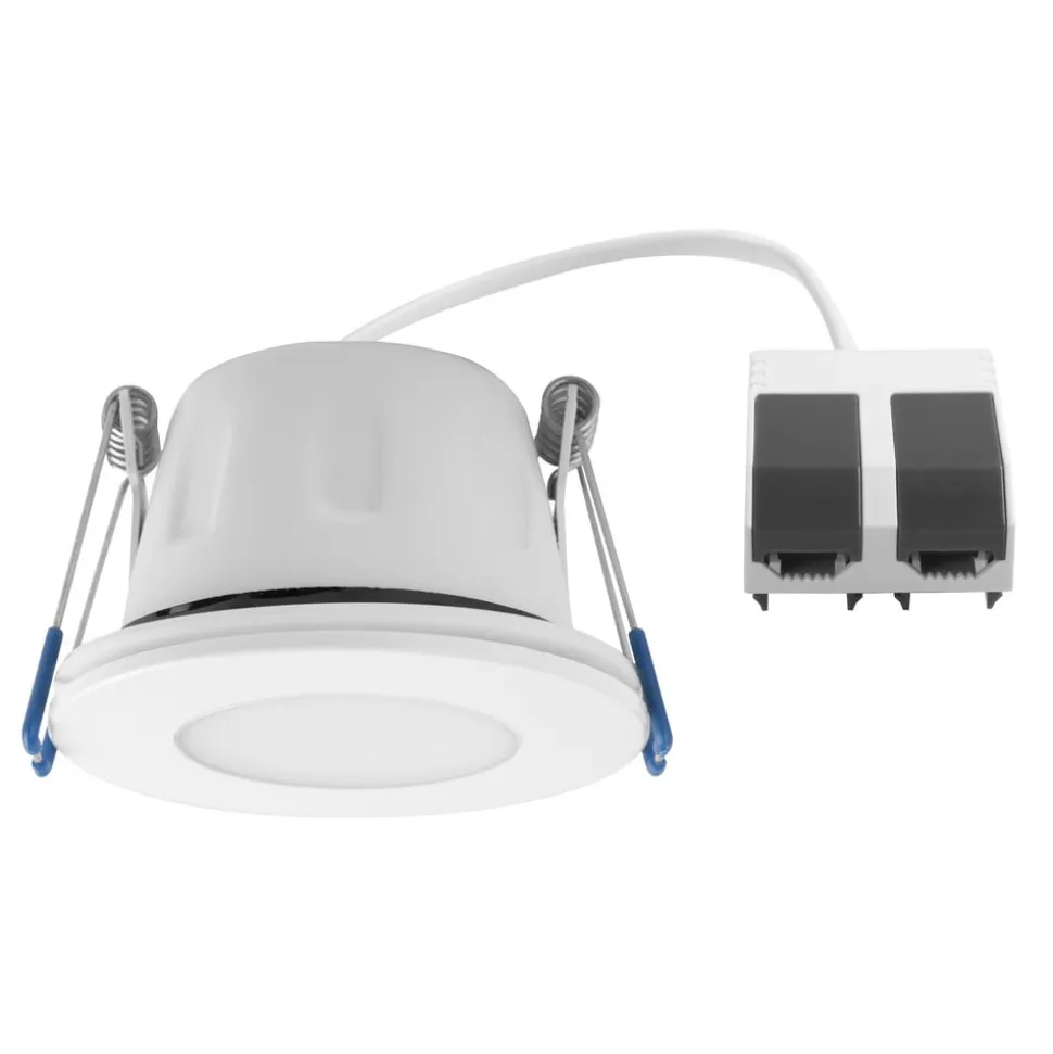 MEGAMAN LED-indbygningsspot Tego Slim, 4.000 K, hvid, IP65, 1 stk