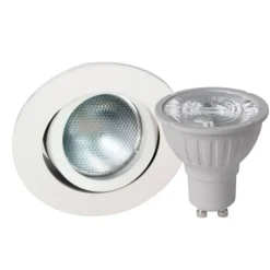 Megatron DecoclicSet indbygn.spot GU10 5,2 W hvidt