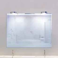 Megatron il Nostro LED-spejllampe med klemme, krom