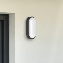 MEGATRON udendørs LED-væglampe Zella Neo XL Sensor sort IP54