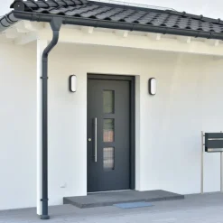 MEGATRON udendørs LED-væglampe Zella Neo XL Sensor sort IP54