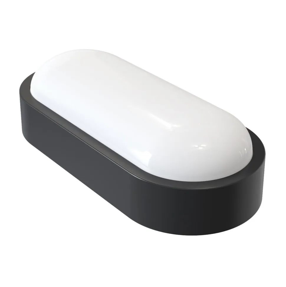 MEGATRON udendørs LED-væglampe Zella Neo XL Sensor sort IP54