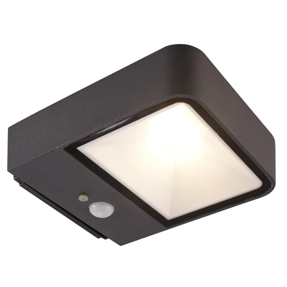 Megatron Wandia LED-solcellevæglampe, sensor