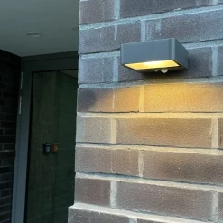 Megatron Wandia LED-solcellevæglampe, sensor