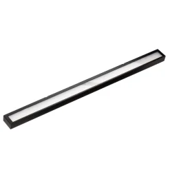 Mera LED-væglampe, bredde 120 cm, sort, 3000K