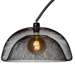 Mesh gulvlampe, sort, buelampe
