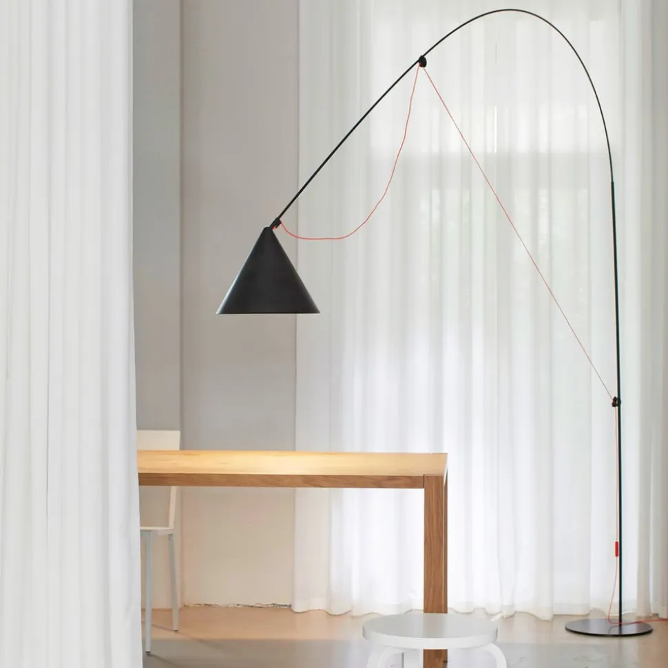 midgard AYNO XL gulvlampe sort/orange 3.000 K