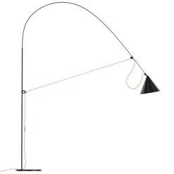 midgard AYNO XL gulvlampe sort/orange 3.000 K