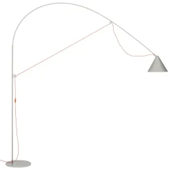 midgard AYNO XL gulvlampe, grå/orange 2.700 K