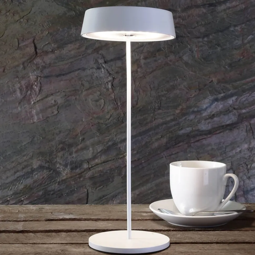 Miram LED-bordlampe med batteri, kan dæmpes, hvid